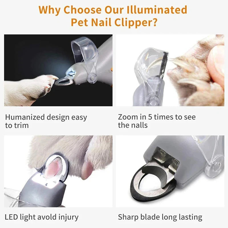 Premium Pet Nail Clipper with LED Light™
