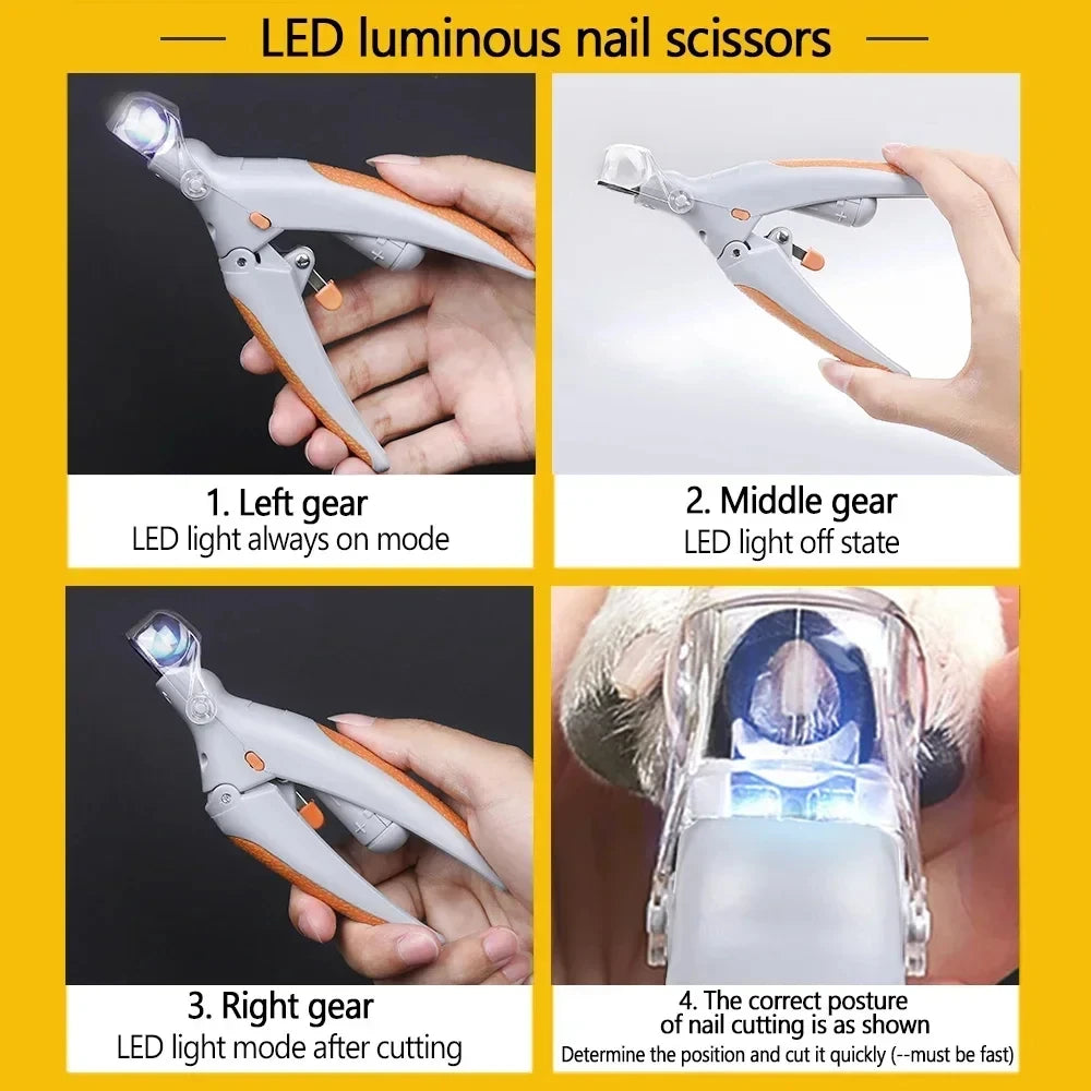 Premium Pet Nail Clipper with LED Light™